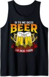 Camiseta de cerveza de tirantes